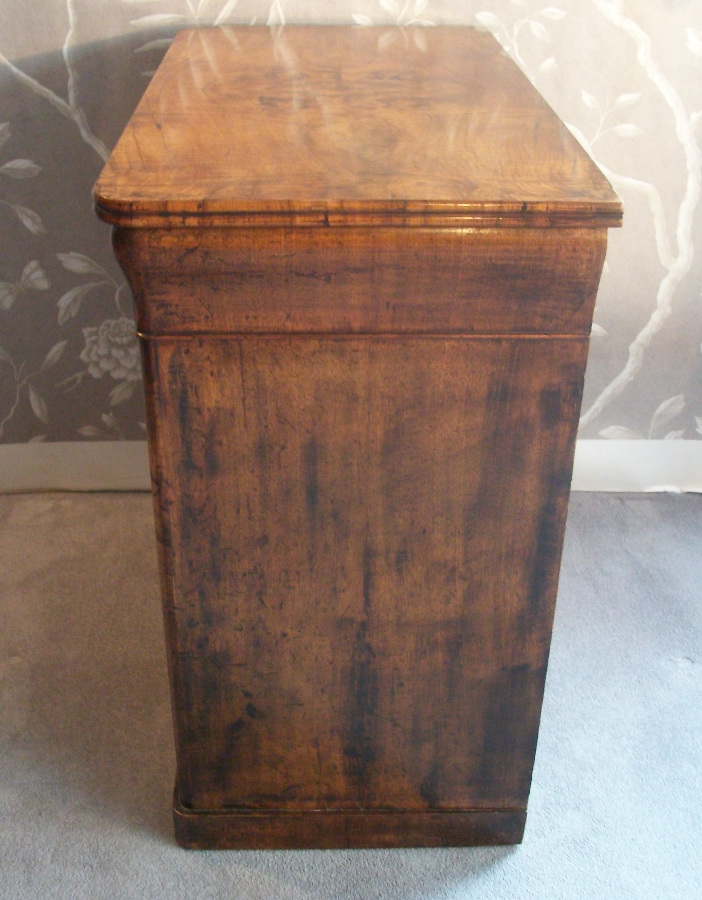 walnut small chest of drawers